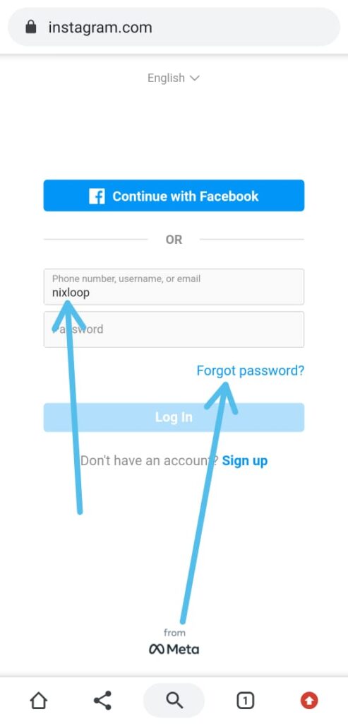 How to change Instagram password without old password