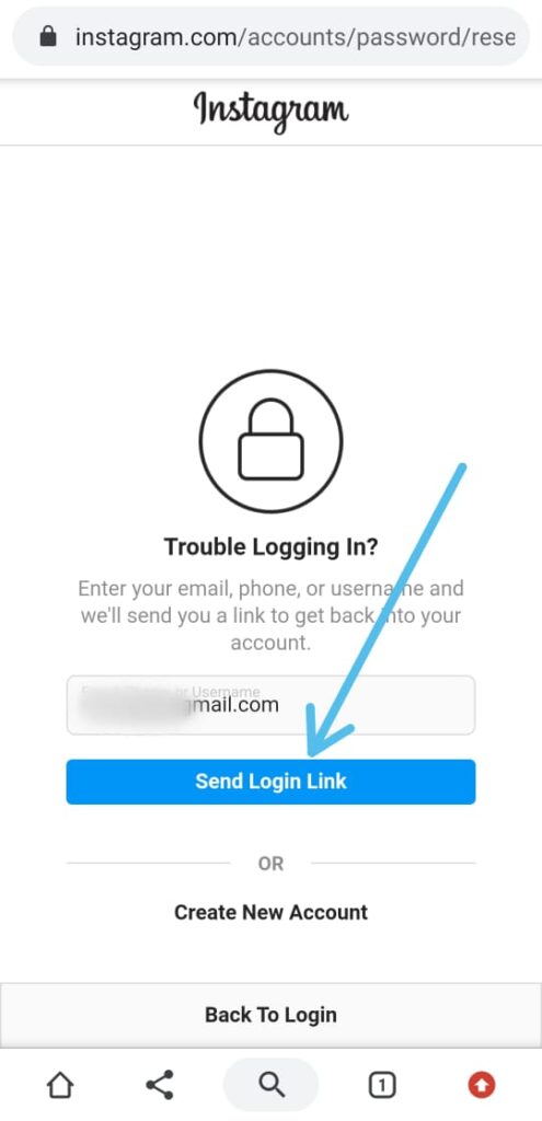 How to change Instagram password without old password