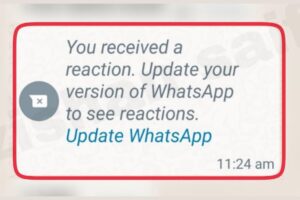 [Fix] You received a reaction update your version of WhatsApp to see reactions update WhatsApp