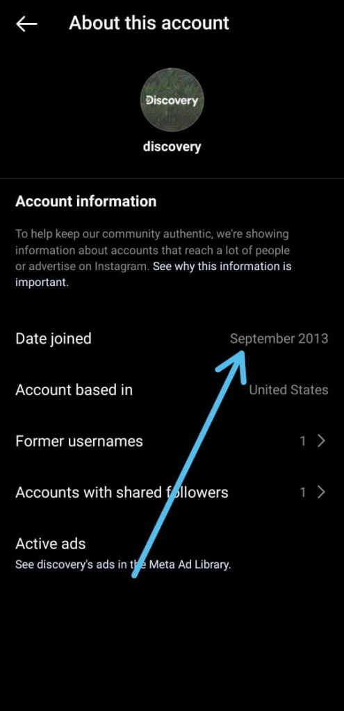 How to see when someone joined Instagram