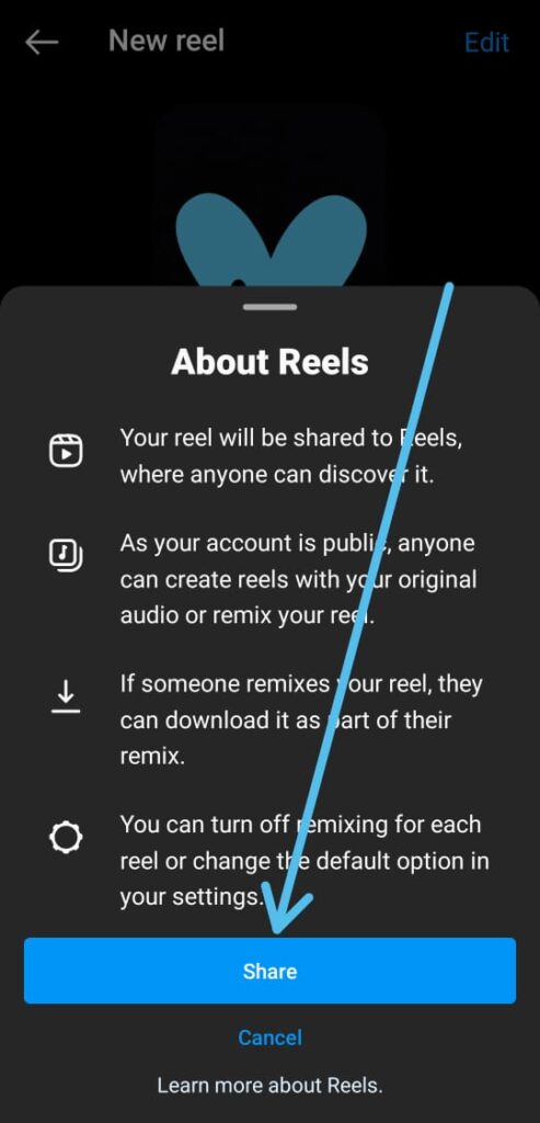 How to post draft Reels on Instagram