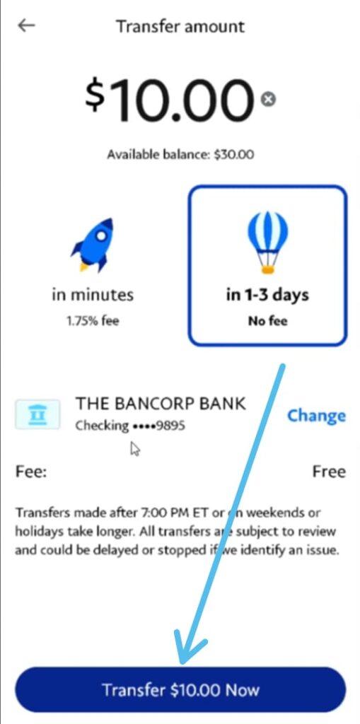 How to transfer money from PayPal to bank