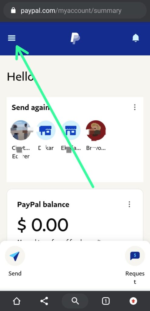 change your name on PayPal on Phone