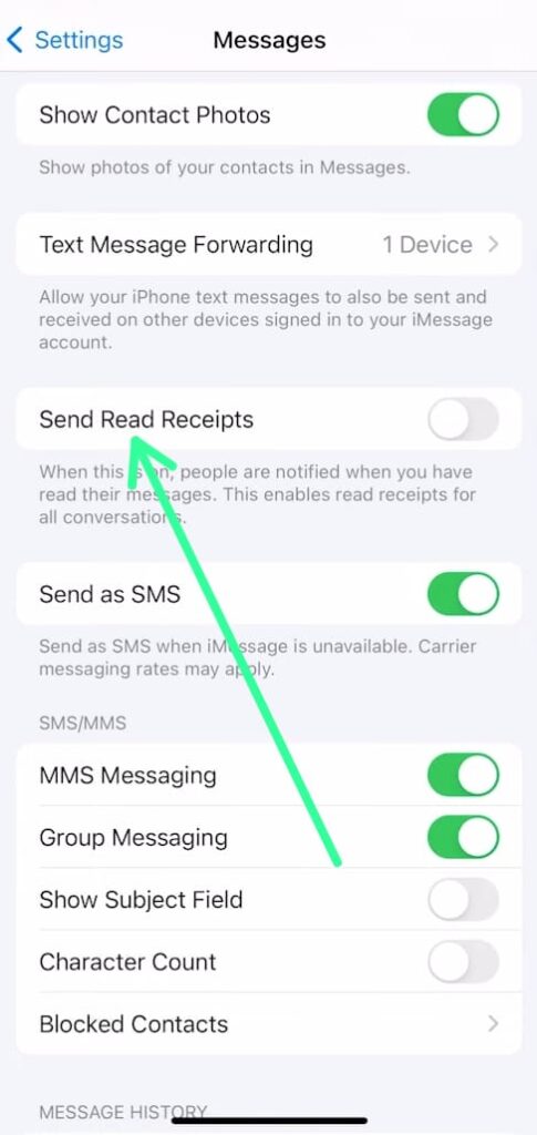 How To Turn On And Off ‘Read’ Receipts In iOS iMessage