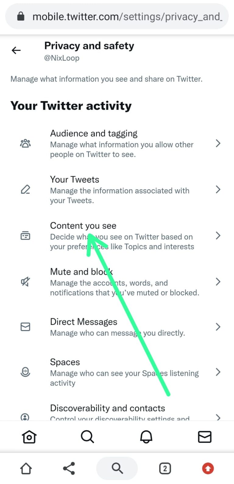 twitter not showing sensitive content after changing settings