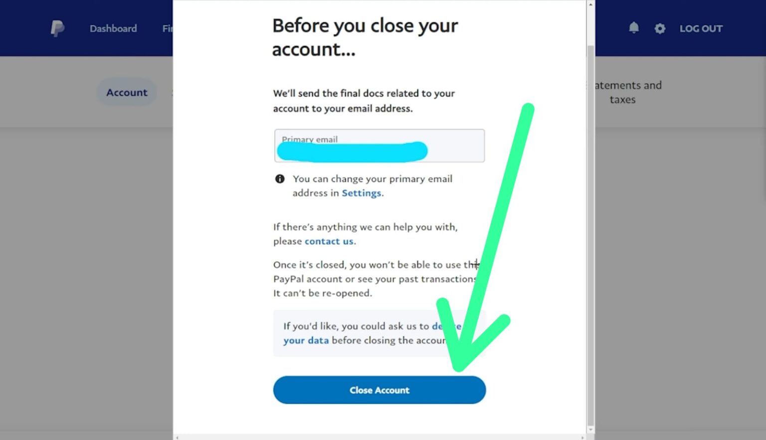 How to Close Your PayPal Account Desktop 2023 - NixLoop