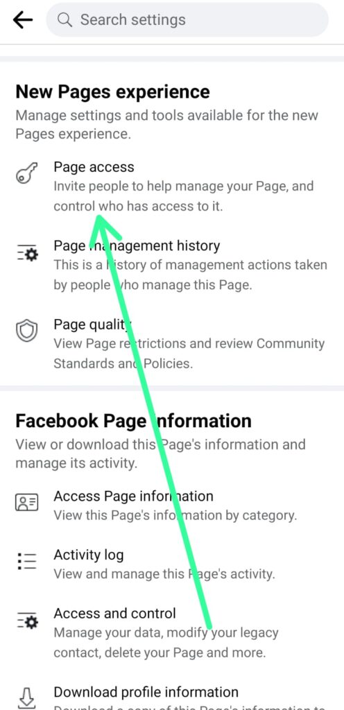 how to remove admin from Facebook page