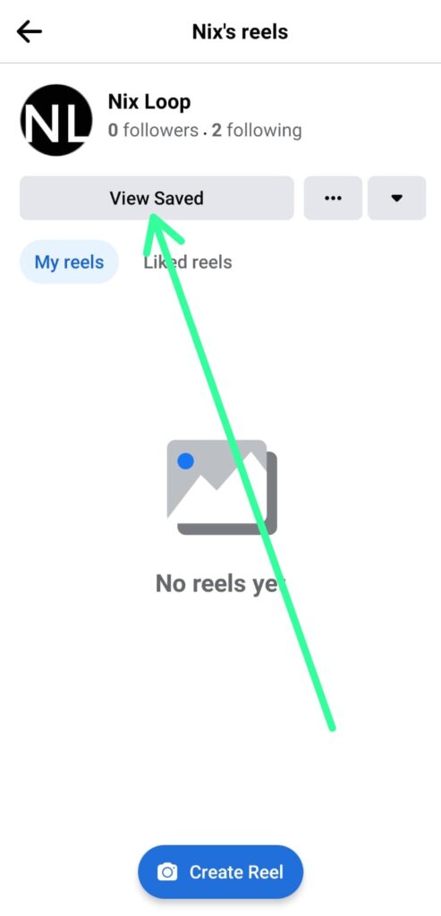 How to View saved Reels on Facebook