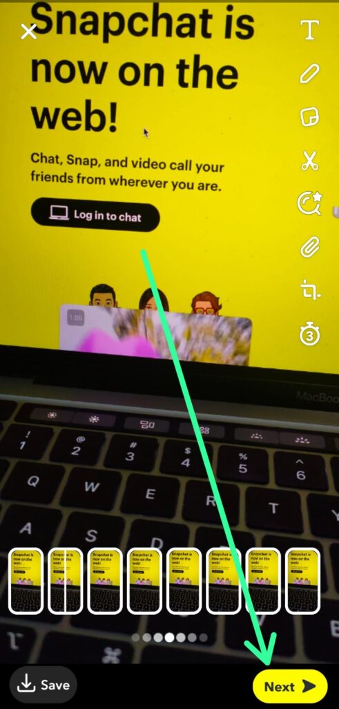 take multiple snaps at once on Snapchat