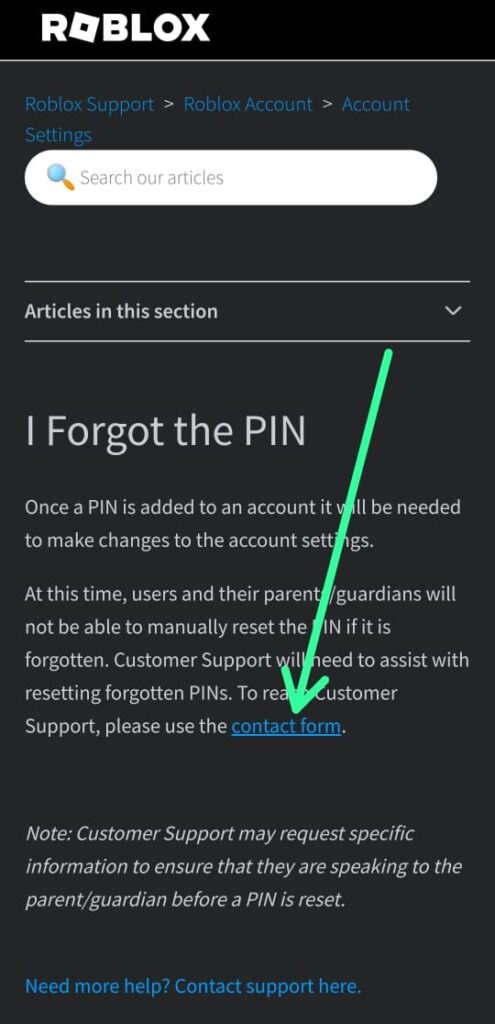 How to reset your Roblox PIN
