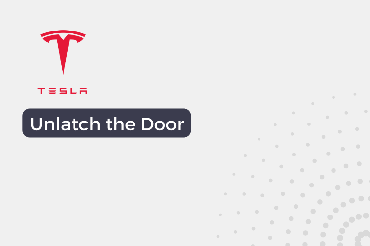 Unlock Tesla door via Mobile app