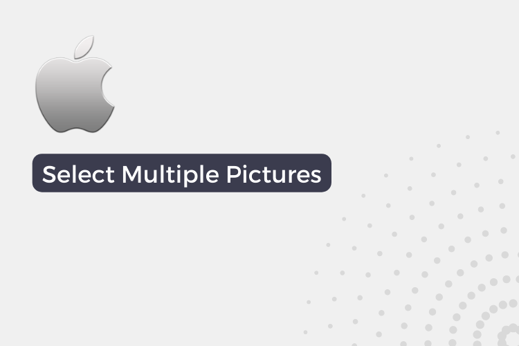 select multiple pictures on Mac