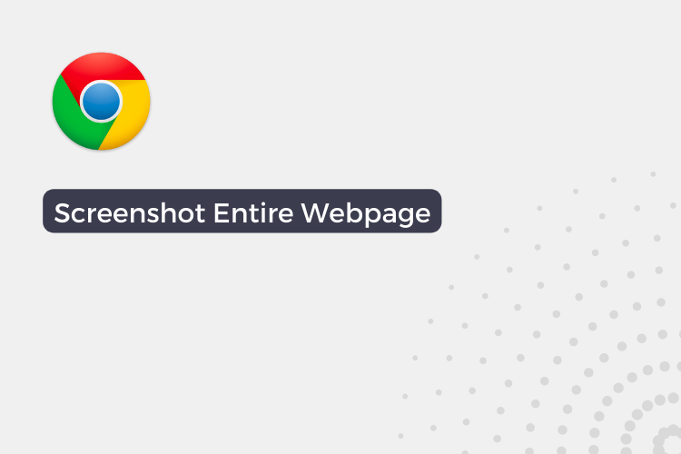 How to take a screenshot of an entire webpage in Chrome on a Mac?