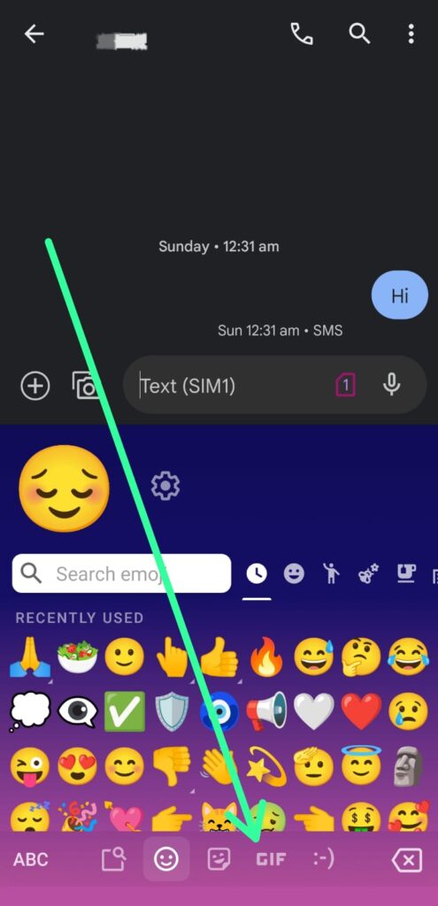 How to send gifs on android messages