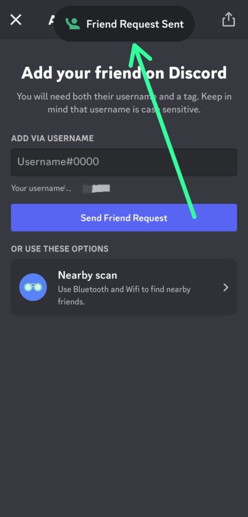 How to Send Friend request on Discord mobile