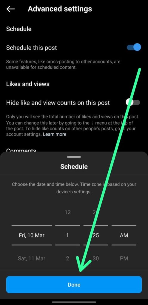 How to Schedule Post on Instagram 