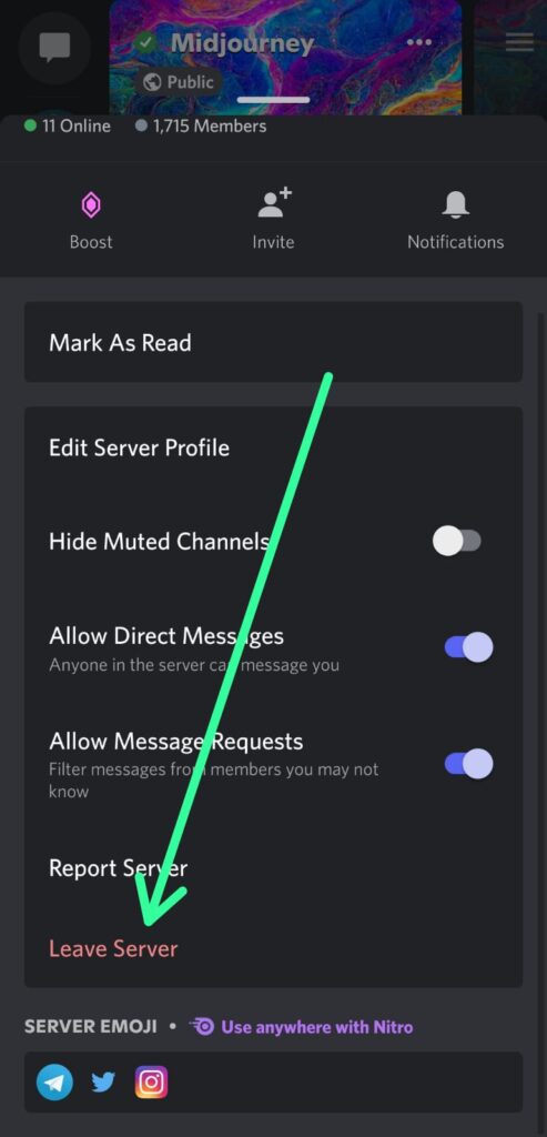 How to Leave Discord Sever on Mobile