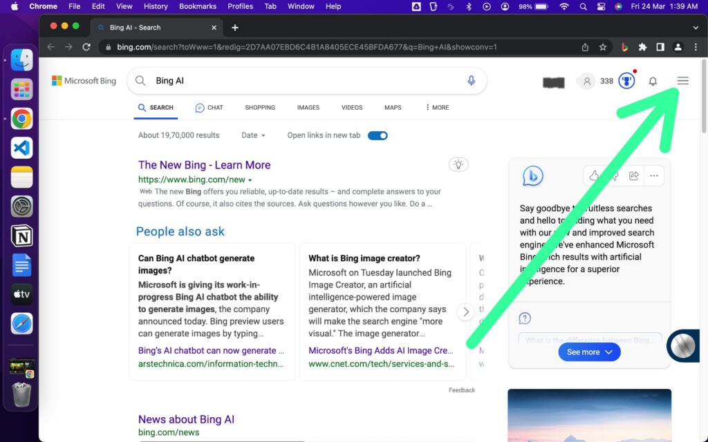 How to Find my Search History on Bing Chat AI